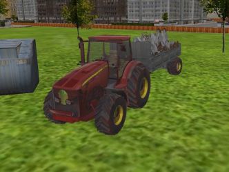 3D city tractor garbage sim Image